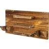 Ngbbby Porta Racchette da Ping-Pong, rastrelliera da montata a Parete, può Contenere 6 Racchette e 12 Palline, rastrelliera in Legno per Bar Sala Giochi