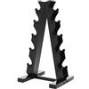 JJsdwin Supporto per manubri pesanti a 5 livelli, colore nero