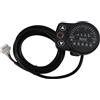 Caswynlife Kt-900S - Display a LED per bicicletta elettrica, strumento per bici elettrica 24 V/36 V/48 V con connettore SM, schermo di velocità a 19 LED, assistenza a 5 livelli, gestione
