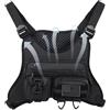 Generisch Borsa pettorale per sport all'aria aperta, gilet da ciclismo traspirante (1 pezzo), cintura da corsa riflettente, borsa tattica utile, leggero per escursionismo, ciclismo e allenamento fitness