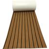 SAFIGLE Tappetino Antiscivolo per Barca 45x240cm in PVC Sintetico Marrone Funzione Ammortizzante e Isolante Acustico per Decorazione Ponte Yacht