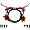 EGUIAS IV4R Freno idraulico a disco a 4 pistoncini MTB AM DH Freno bici 82 cm 145 cm CNC per bicicletta da arrampicata XC in montagna Freno a Tamburo per Bicicletta Biciclette Tamburo(NO rotor silver)