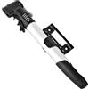 Caswynlife Pompa per bicicletta in lega di alluminio, portatile, con doppia valvola, per bici da strada, mountain bike, palle e sedie a rotelle, 120 PSI