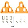 Caswynlife - Set di tacchetti SPD per scarpe da bici da strada, 6 gradi galleggianti per scarpe da ciclismo con antiscivolo, clip per pedali in nylon PA6 compatibili con sistema SPD, nero rosso ()