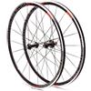 QHYRZE Set Di Ruote For Bici Da Corsa 700C Cerchio Da 30 Mm Freno C/V Mozzo A Sgancio Rapido Cuscinetto Sigillato For 7/8/9/10/11 Velocità(700C Black)