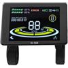 Caswynlife Ebike Display LCD per protocollo di comunicazione Omd2,Computer da ciclismo a colori con connettore impermeabile,Tachimetro per bicicletta elettrica che mostra velocità e chilometraggio
