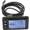Generic Pannello LCD per Bici Elettrica Display Livello Batteria velocità G51 con Connettore SM Resistente All'acqua 5Y + 2Y