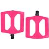 Belnotelt Pedale per mountain bike in nylon e plastica con cuscinetto DU, design antiscivolo per il ciclismo su strada, albero in acciaio per doppio cuscinetto, battistrada largo 100 mm, nero (rosa)