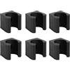 Rcniso 6 supporti singoli in plastica per canna da pesca da biliardo, mini canna da pesca, organizer per accessori