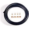 SkyjOy Cavo Freno Bici Brake Cable 3.0M Bike Hydraulic Disc Oil Tube Pressing Ring T Needle Copper MTB