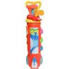 Ginwrek Mazze da golf per bambini Set da golf per bambini con carrello portaoggetti mazze in plastica per per giochi all'aperto genitore-figlio e apprendimento dei rosso