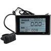 Caswynlife Display LCD S900, per scooter elettrico da 24 V-72 V, protocollo UART, tachimetro con retroilluminazione, alloggiamento in ABS, supporto da 22,2 mm H&lebar