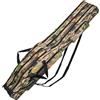 VDSTAR Borsa per canna da pesca, con 3 scomparti, 150 cm, custodia per canna da pesca