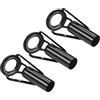 PATIKIL 7.0mm Tubo Dia Pesca Canna Suggerimenti Riparazione Kit, 3 pezzi Inossidabile Acciaio Nero Guida oring per Acqua Salata Acqua Dolce Pesca