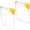 OSOLADY Borraccia Piatta Design Sottile e Semplice 450ml 2 Pezzi in Plastica Portatile di Perdite per Attività All'aperti e Uso Quotidiano Riutilizzabile