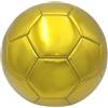 Elyebxj Pallone da calcio color oro misura 5 e footable in pelle, pallone ufficiale per partite e allenamenti a 11, anche Golden Soccer