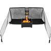 TyochiAki Macchina automatica per palline da ping pong, con rete, 100 palline, robot da ping pong, diverse modalità di servizio, robot da ping pong per allenamento