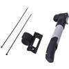 Caswynlife Pompa ad aria compatta, mini pompa per bicicletta, in lega di alluminio, portatile, per ugello francese, kit di pompa di emergenza per mountain bike