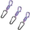 APGLSXY Cordino con clip per portabottiglie, per viaggi e campeggio, passante intrecciato da 14 cm e cinghia con moschettone a molla, passante per portabottiglie, attrezzatura da trekking, chiavistello, porta