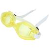 Masyrt Occhialini da nuoto, anti-appannamento, guarnizione in silicone morbido, fascia regolabile, ponte nasello ergonomico, occhialini da nuoto per (giallo)