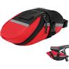 Generico Borsa da sella per bici, Borsa da sella per bici da strada, da per bicicletta con strisce riflettenti sotto il sedile | da per bicicletta in tessuto Oxford ad alta capacità impe