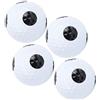 Stylebest Set di Palline per Pratica del Putting da, 4 Pezzi, Elastico a Doppio Strato, per Allenamento e Miglioramento Sui Campi da, in Gomma Sintetica e Materiale Sarin, Bianco, Diametro 1,7