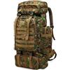 Generic Zaino militare tattico da 60 - 80 l, zaino tattico da campeggio, zaino impermeabile MOLLE per uomini, grande pacchetto per viaggi, caccia e pesca avventure all'aria aperta