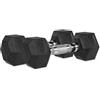 VirtuFit Hexa Dumbell Set di manubri corti - 2 x 8 kg