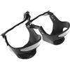 WOVEBIUS Ramponi riflettenti per scarpe da neve e ghiaccio, tacchetti a 5 denti, L