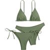 Generico Bikini Donna Push Up, Costume Da Bagno Donna Curvy, Set Di Costumi Da Bagno Tankini Da Donna Alla Moda Versatile Costume Da Bagno A Tre Pezzi Per Relax Eleganti Dettagli Con Lacci Abbinamento Bikini