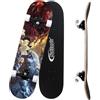 Nattork Skateboard completo da 31 pollici con ruote in poliuretano, legno a 9 strati canadian Maple Trick Board for Boys Girls Youth Teens Gift for Beginners Lion Hawk