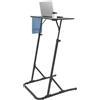 RUETERY Regolabile Formazione Bicicletta Scrivania Multifunzionale Scrivania con Groove, Comodo Portabicchieri e Porta Asciugamani per Tapis roulant, Bike Trainer Stand Tavolo
