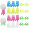REBECCAGIBSON 20 Pezzi 4 Colori Golf Simulator Tees,Plastica Golf Tee Golf Mat Tees per Interni ed Esterni, Tappetino da Golf per Prato Invernale e Gamma
