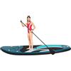 yikmid Tavola da SUP gonfiabile da 305 cm di larghezza, 76 cm di larghezza, 10 cm di spessore, con pagaia, pompa, borsa per il trasporto e accessori, portata 150 kg, per adulti e principianti, verde