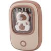 Ycauty Scaldamani elettrico ricaricabile, riscaldamento rapido per l'uso in inverno, batteria 4000 mAh, portatile, per attività all'aria aperta (marrone)