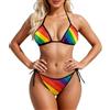 Generico Bikini Donna Brasiliana, Costumi Mare Da Donna, Bikini A Due Pezzi Da Spiaggia Con Design A Laccetti E Costume Da Bagno Leggero E Sbarazzino Per Prendere Il Sole E Fare Surf Copertura Confortevole