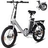 SAXXX Bicicletta elettrica pieghevole da 20 pollici con batteria da 36 V 13 Ah, portata 90 km