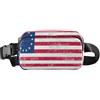 voucong Borsa a tracolla in stile vintage con bandiera Betsy Ross macchiata di tè, per uomini e donne, mini borsa sportiva a tracolla con tracolla regolabile per viaggi, vacanze, corsa