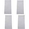 Tuminita 4X Pad Deck Surfboard Deck Trazione Consiglio Eva Anti-Skid Pad Adesivo Antiscivolo per Ponte di Una Nave,Bianco