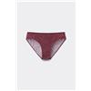 Tezenis Slip Cotone Stampato Donna Rosso