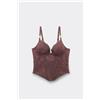 Tezenis Reggiseno Bra Top Perfect Harmony Donna Marrone