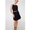 Tezenis Gonna Corta In Tela Crepe Donna Nero