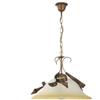 Onli Lampadario a sospensione lucrezia in metallo e vetro color bronzo, e27