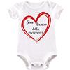 La Ruotante Body neonato in 100% cotone manica corta mamma amore cuore cocco leggere menomale miglior work progress auguri regalo nascita (1, 0-6 mesi)
