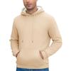 Vorvowry Felpa con Cappuccio Uomo Inverno Maglione Caldo in Pile con Tasca e Corda Regolabile Felpa Pile Spessa e Confortevole per Giorni Freddi Albicocca XL
