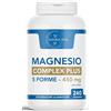 Natural Novi Magnesio Complex Plus 240 Compresse 5 Forme 450mg | Magnesio Bisglicinato Citrato Malato Pidolato | Magnesio Completo | Gluten Free Lactose Free