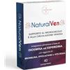Natural Novi NaturalVen - Diosmina Esperidina Alto Dosaggio 500 mg con Bromelina 2500 GDU/g, Ippocastano, Vite Rossa - integratore Vene Varicose, Microcircolo, Circolazione - 40 Compresse Made in Italy