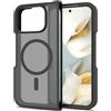 Rojeuinn Cover per protettiva Google Pixel 10 Pro Fold, custodia protettiva rigida in PC con funzione di aspirazione magnetica, tocco confortevole, anti-caduta, antiurto, anti-impronta -Nero