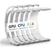 AsiaHorse Aggiornamento 16 AWG sleeved Cable Kit per PC/GPU/CPU, PSU, cavo di alimentazione PC con pettini, 24 pin/(6 + 2) gestione dei cavi pin/(4 +