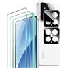 Rojeuinn Pellicola protettiva in vetro temperato Xiaomi 15 5G,2 pezzi di vetro temperato con posizionatore+2 pezzi di pellicola protettiva per fotocamera posteriore,senza bolle,antigraffio,durezza 9H
